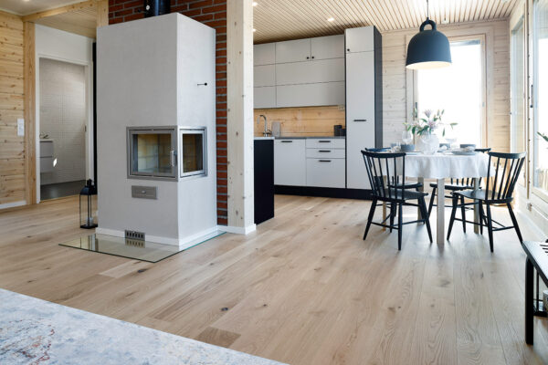 Novafloor PD 200 Tammi Rustic White Frost 1-sauva öljyvahattu & harjattu parketti - Image 2