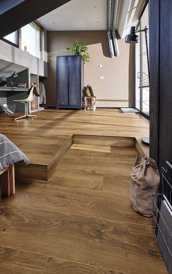 Meister Silent Touch Tammi Castle Brown 1-sauva PVC-Vapaa Vinyylilattia - Image 3