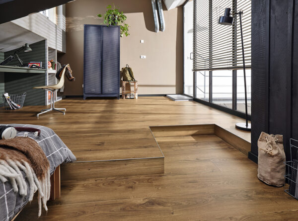 Meister Silent Touch Tammi Castle Brown 1-sauva PVC-Vapaa Vinyylilattia - Image 2