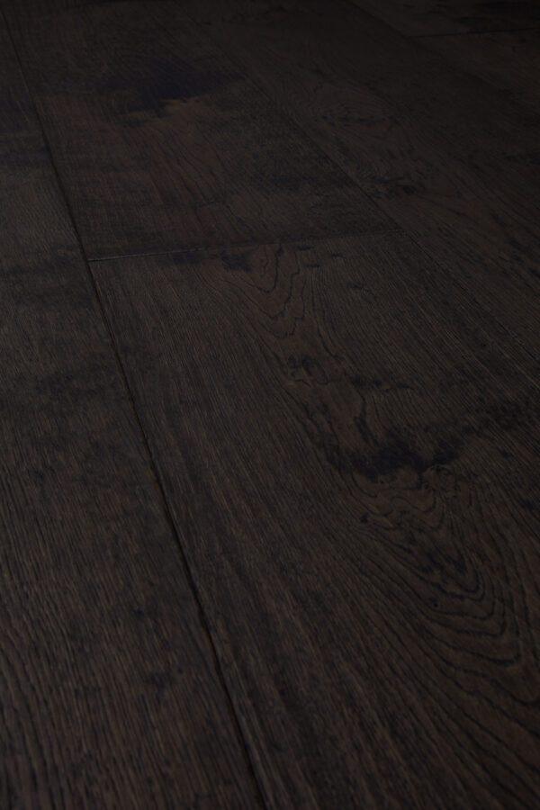 Trinity Origin 300 Oak Black Wood plank flooring hand carved & oil waxed - Image 4